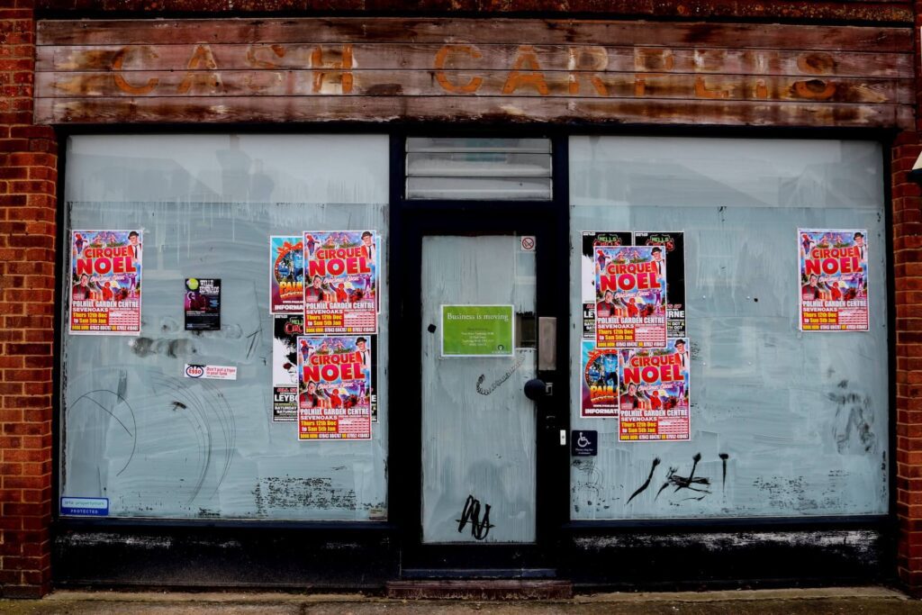 Closed down shop