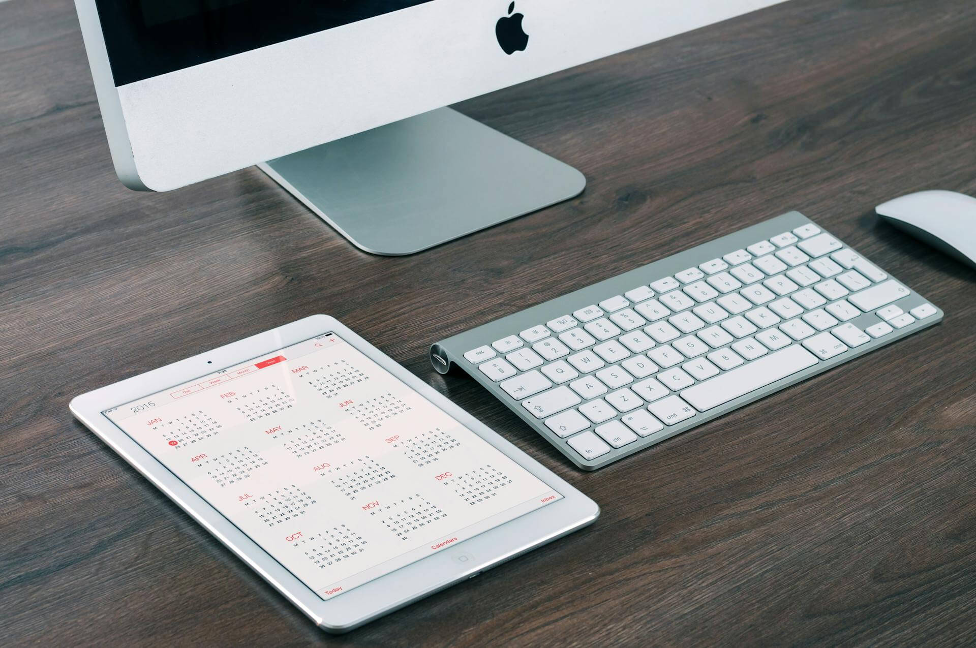 calendar and computer